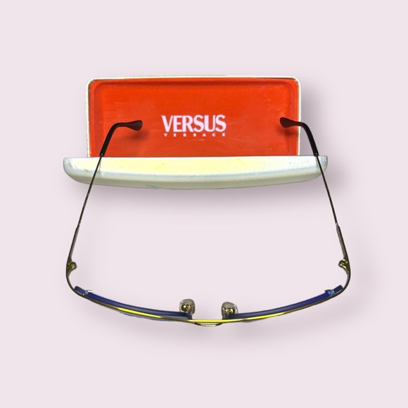 Vintage Versus Versace Mod L23 Half Frame Sunglasses 1990's Made in Italy - Picture 7 of 8